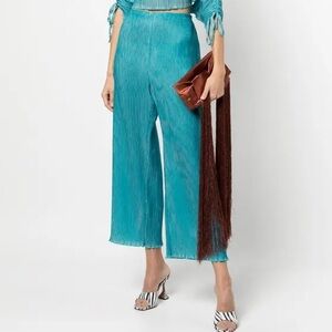 Cult Gaia Stacie Wide Leg Pants Cyan
